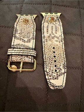 Luxe Desert Snakeskin leather watch band
